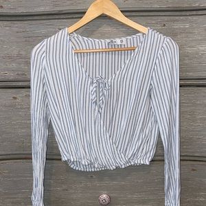 Hollister Long Sleeve Striped Top